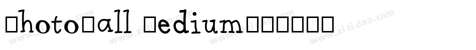 PhotoWall Medium字体转换